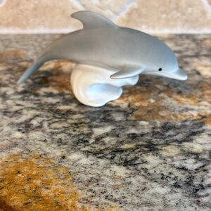 Gray Highbank Porcelain Dolphin Figurine Made in Scotland